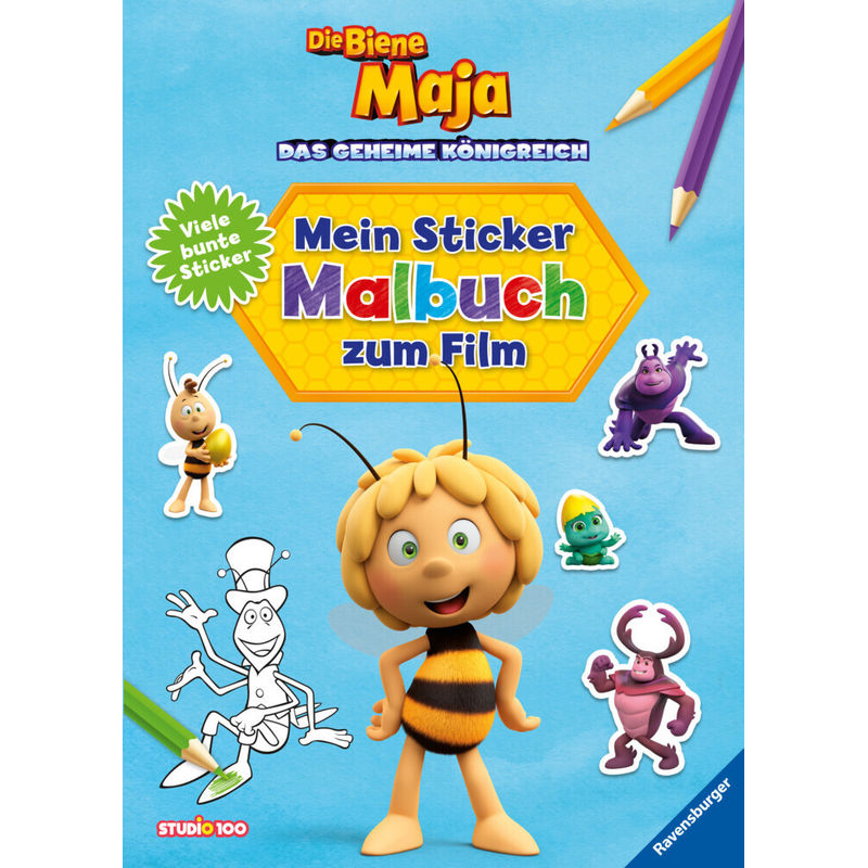 Die Biene Maja: Mein Sticker-Malbuch zum Film von Ravensburger Verlag