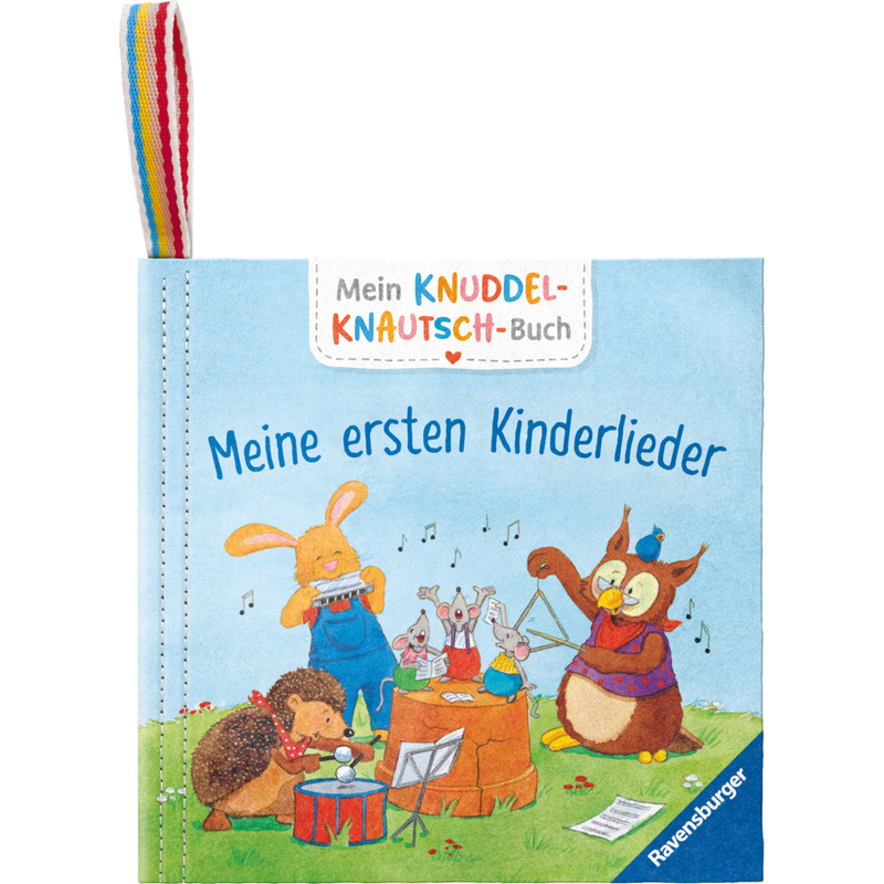 Mein Knuddel-Knautsch-Buch: Meine ersten Kinderlieder; weiches Stoffbuch, waschbares Badebuch, Babyspielzeug ab 6 Monate von Ravensburger Verlag