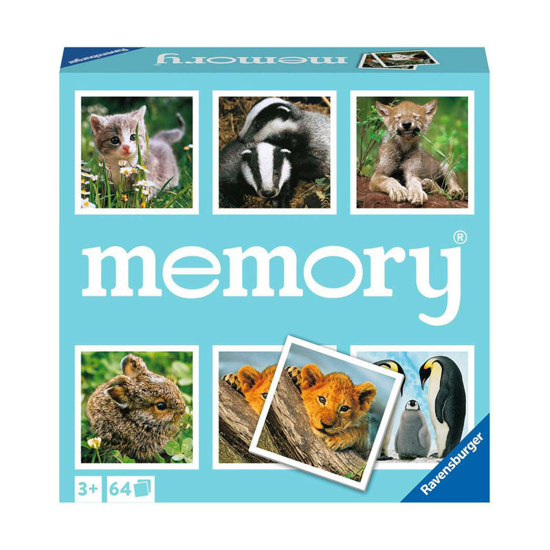 Memospiel MEMORY® TIERKINDER von Ravensburger Verlag