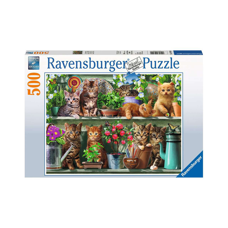 Puzzle KATZEN IM REGAL 500-teilig von Ravensburger Verlag