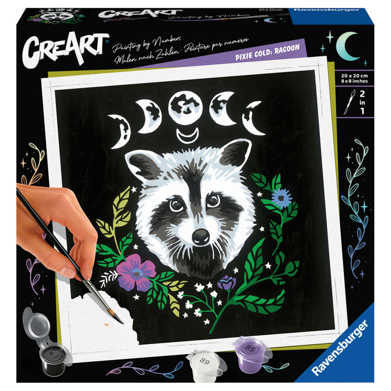 Ravensburger CreArt - Malen nach Zahlen 23509 - Pixie Cold: Racoon - ab 12 Jahren von Ravensburger Verlag