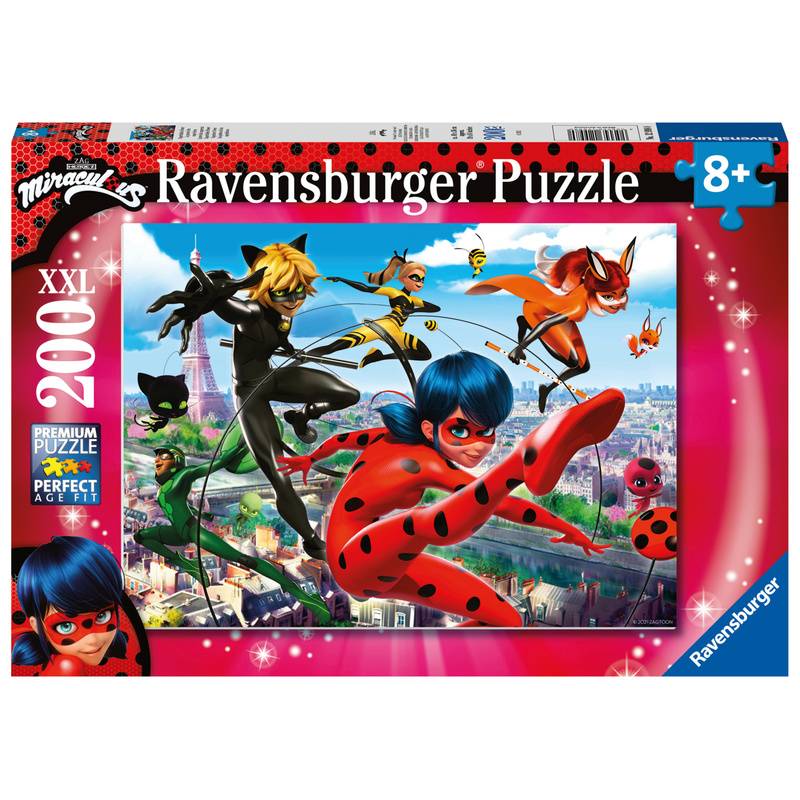 Ravensburger Puzzle 12998 - Superhelden-Power - 200 Teile XXL Miraculous Puzzle für Kinder ab 8 Jahren von Ravensburger Verlag