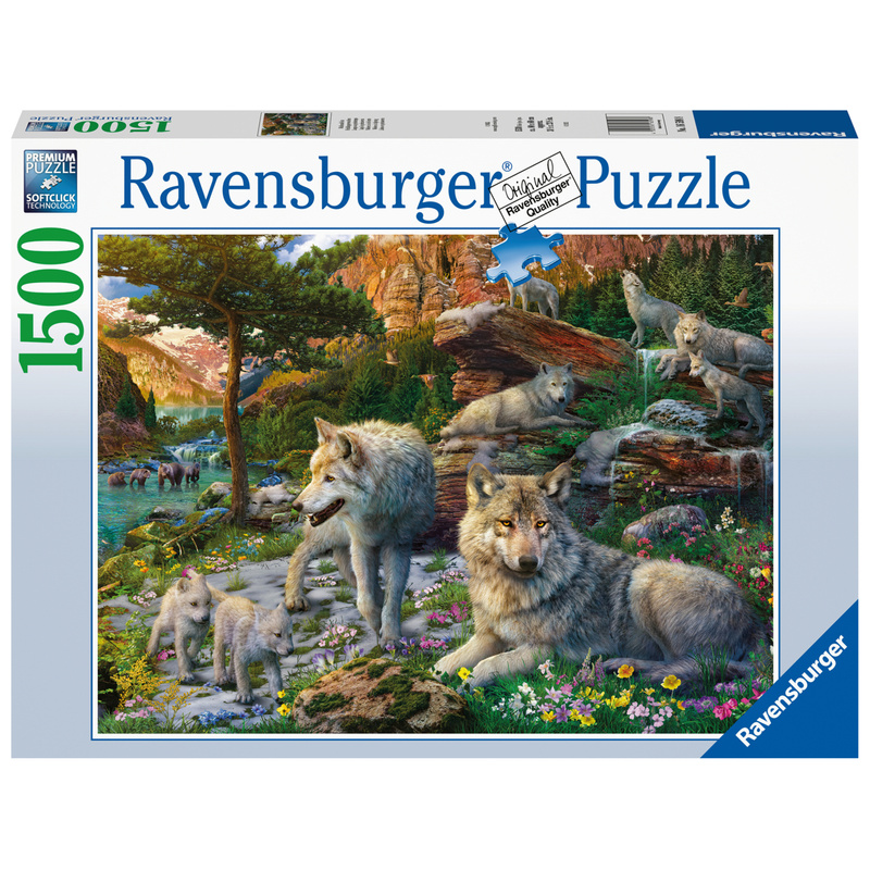 Ravensburger Puzzle 16598 - Wolfsrudel im Frühlingserwachen - 1500 Teile Puzzle für Erwachsene und Kinder ab 14 Jahren von Ravensburger Verlag