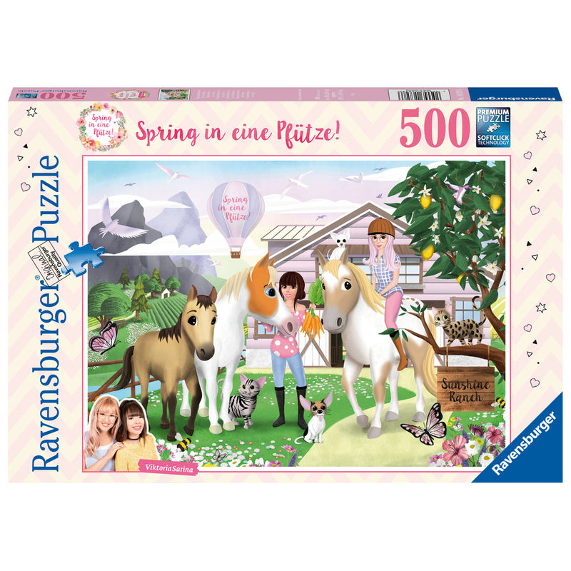 Ravensburger Puzzle 500 Teile - 16828 Spring in eine Pfütze! - Puzzle ab 10 Jahren für alle Fans von ViktoriaSarina von Ravensburger Verlag