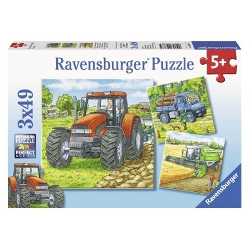 Ravensburger Puzzle "Große Landmaschinen", 3 x 49 Teile von Ravensburger Verlag