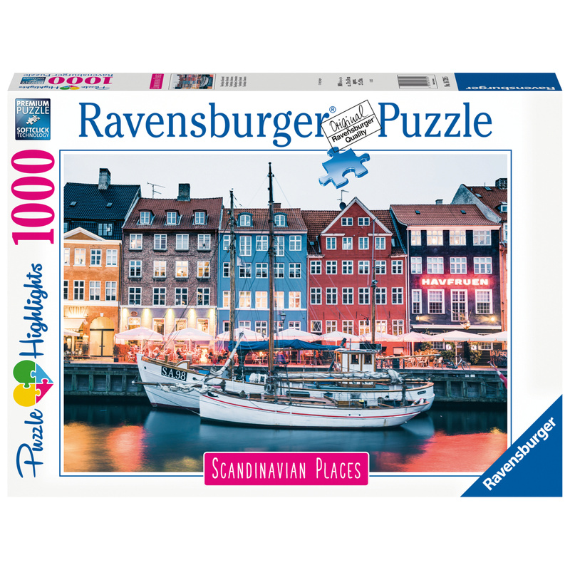 Ravensburger Puzzle Scandinavian Places 16739 - Kopenhagen, Dänemark - 1000 Teile Puzzle für Erwachsene und Kinder ab 14 Jahren von Ravensburger Verlag