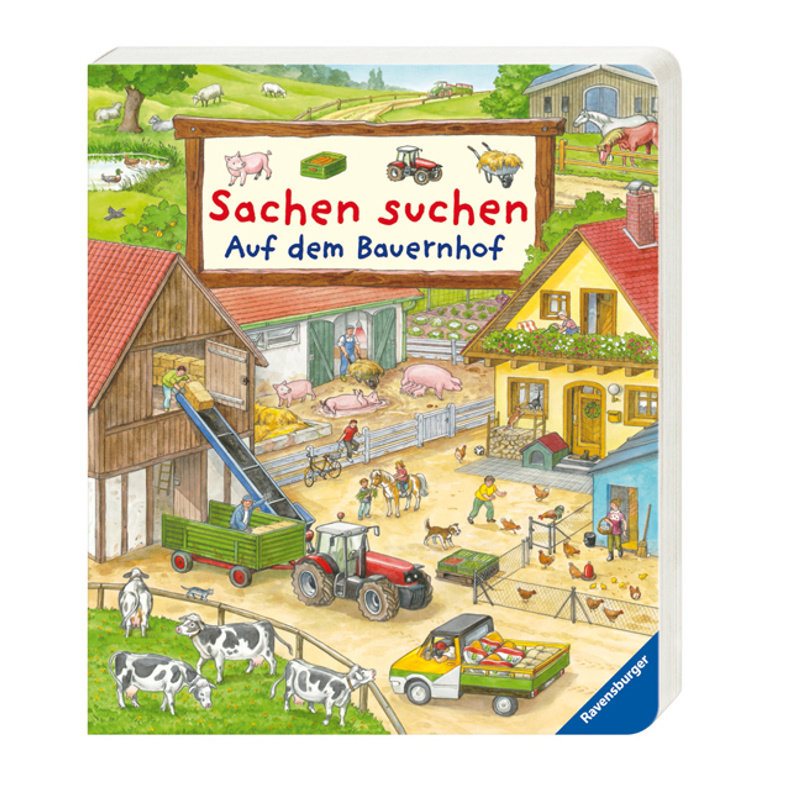 Sachen suchen: Auf dem Bauernhof - Wimmelbuch ab 2 Jahren von Ravensburger Verlag