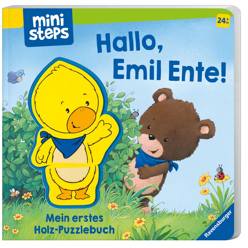 ministeps: Hallo, Emil Ente! Mein erstes Holzpuzzle-Buch von Ravensburger Verlag