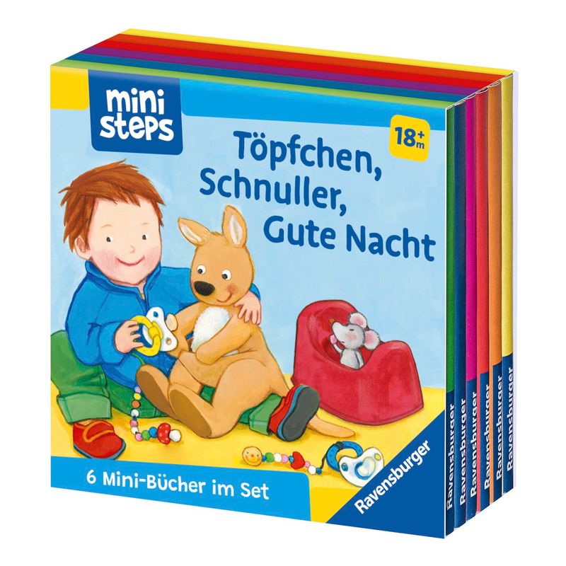 ministeps: Mein erster Bücher-Würfel: Töpfchen, Schnuller, Gute Nacht (Bücher-Set) von Ravensburger Verlag