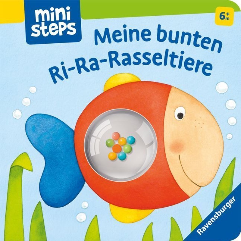 Meine bunten Ri-Ra-Rasseltiere - Rasselbuch für Kinder ab 6 Monaten, Baby-Buch, Spielbuch von Ravensburger Verlag