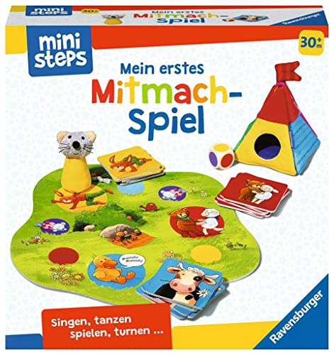 Ravensburger ministeps 4171 Mein erstes Mitmach-Spiel, Lustiges Bewegungsspiel mit einfachen Regeln, Spielzeug ab 2,5 Jahre von BRIO