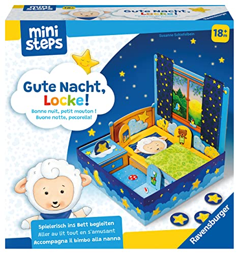 Ravensburger ministeps 4196 Gute Nacht, Locke! - Spielerisch ins Bett begleiten - Für ein entspanntes Einschlaf-Ritual, Spielzeug ab 18 Monate, STK von Ravensburger