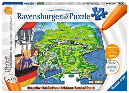 Ravensburger tiptoi 00831 - "Puzzeln, Entdecken, Erleben: Deutschland" / Puzzle von Ravensburger ab 5 Jahren / Kennst du dich in Deutschland aus? Ravensburger tiptoi 00831 - "Puzzeln, Entdecken, Erleben: Deutschland" / Puzzle von Ravensburger ab 5 Jahren / Kennst du dich in Deutschland aus? von Ravensburger
