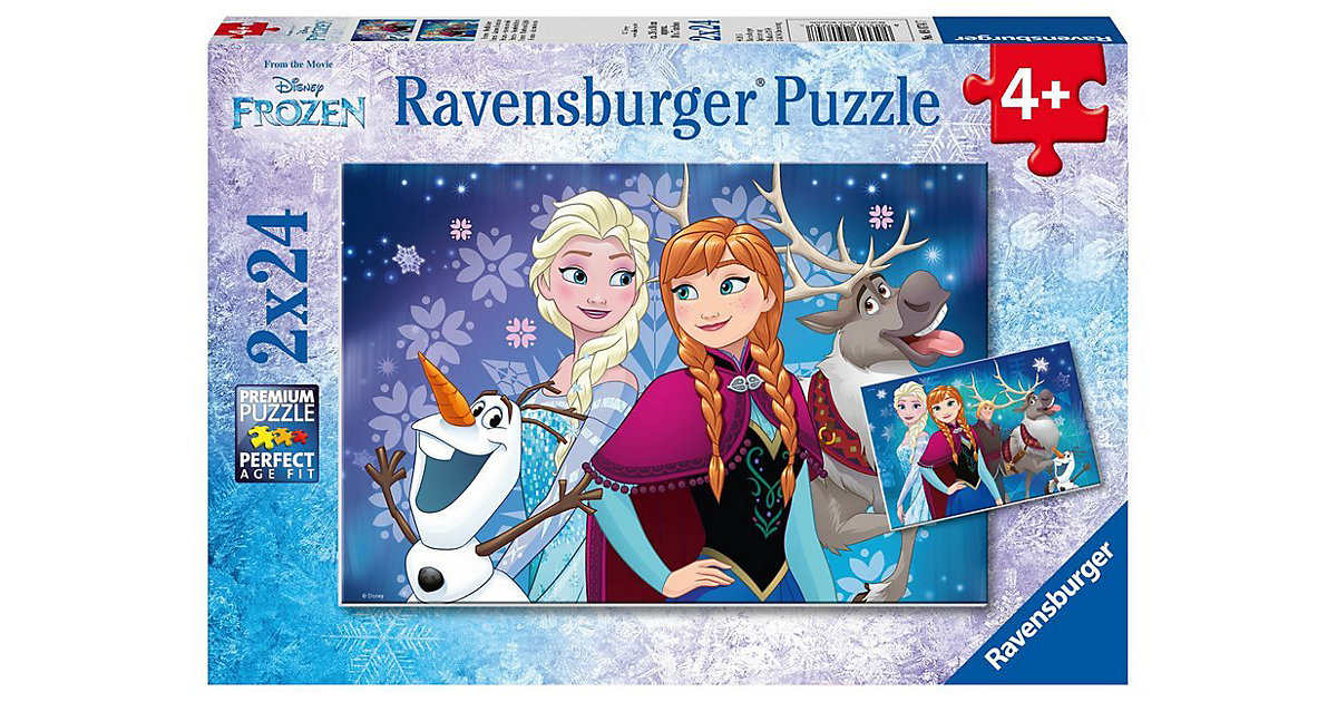 2er Set Puzzle, je 24 Teile, 26x18 cm, Disney Die Eiskönigin Nordlichter 2er Set Puzzle, je 24 Teile, 26x18 cm, Disney Die Eiskönigin Nordlichter von Ravensburger
