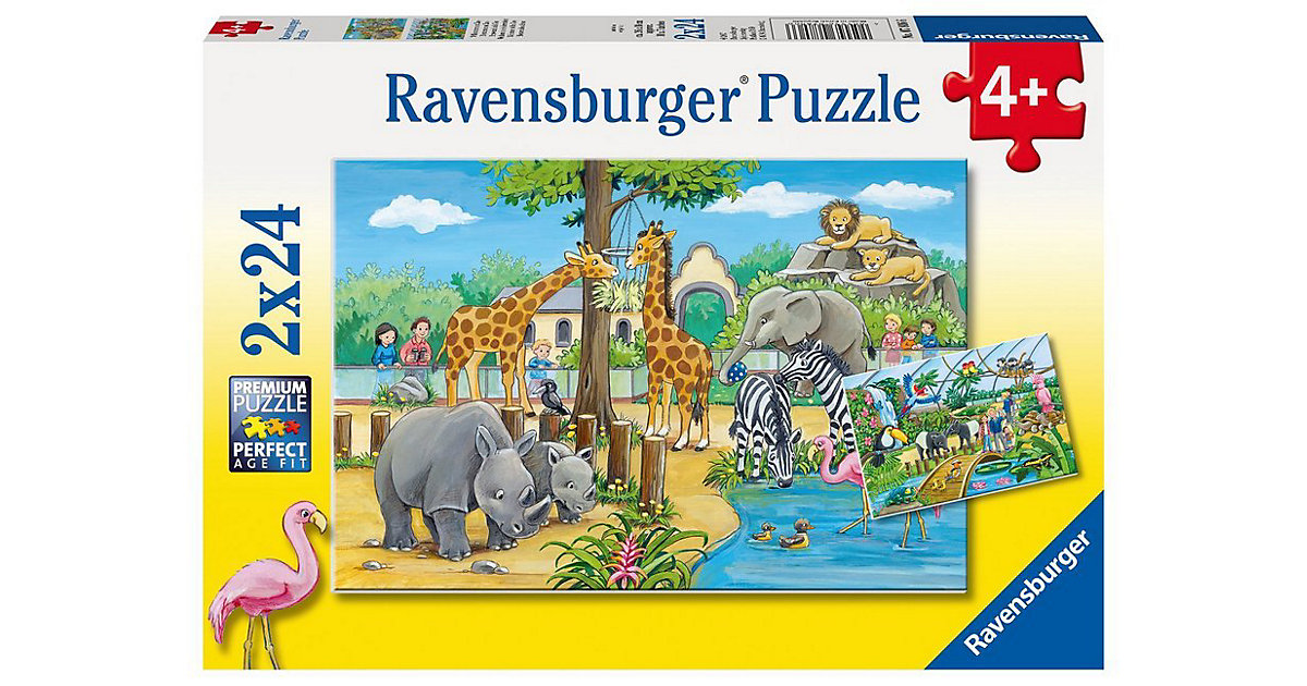 2er Set Puzzle, je 24 Teile, 26x18 cm, Willkommen im Zoo 2er Set Puzzle, je 24 Teile, 26x18 cm, Willkommen im Zoo von Lego