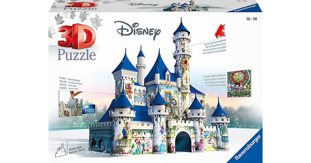 3D-Puzzle Disney Schloss, 216 Teile von Ravensburger