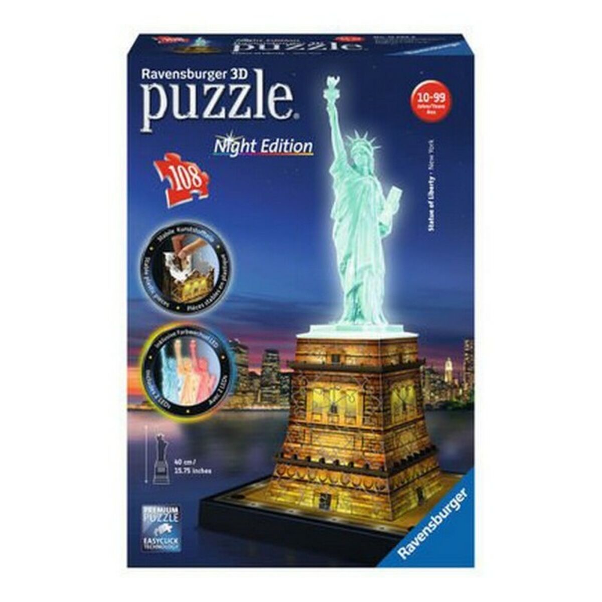 3D Puzzle Night Edition Ravensburger 12596 (108 pcs) 216 Stücke von Ravensburger