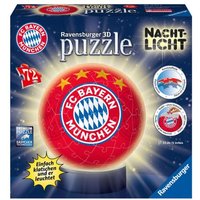 3D Puzzle Ravensburger Puzzle-Ball Nachtlicht - FC Bayern München 72 Teile von Ravensburger