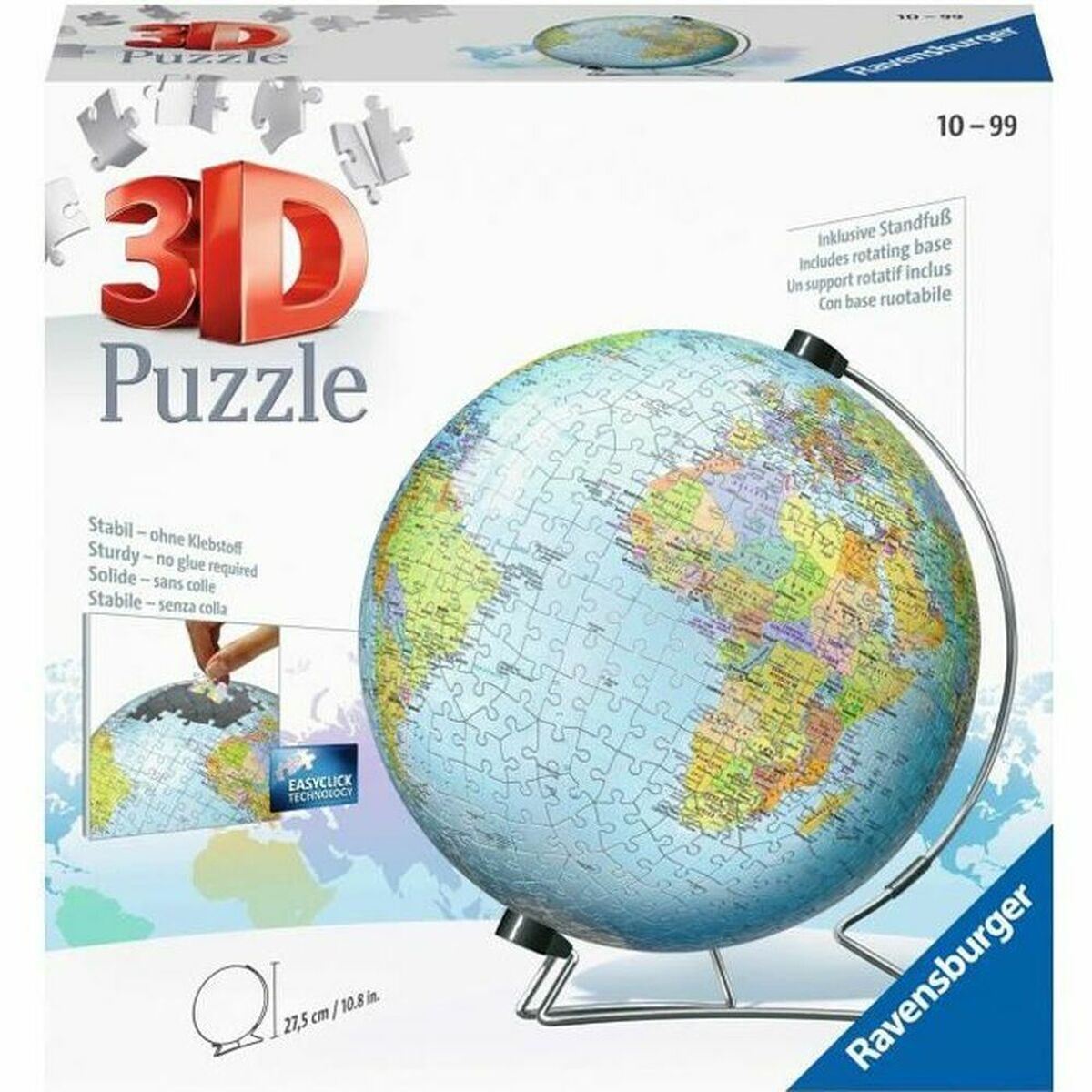 3D Puzzle Ravensburger Single Color Globe Unique 540 Stücke 3D Puzzle Ravensburger Single Color Globe Unique 540 Stücke von Ravensburger