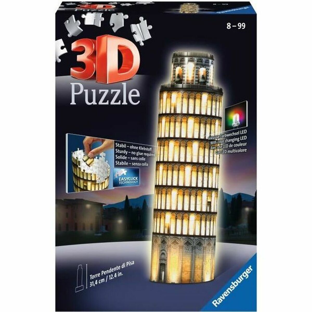 3D Puzzle Ravensburger Tour De Pise Night Edition 216 Stücke 3D Puzzle Ravensburger Tour De Pise Night Edition 216 Stücke von Ravensburger
