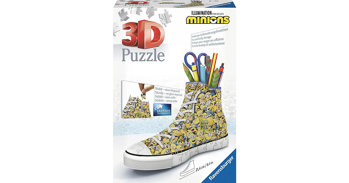3D Puzzle Sneaker 108 Teile Minions Ich - einfach unverbesserlich 3 3D Puzzle Sneaker 108 Teile Minions Ich - einfach unverbesserlich 3 von Ravensburger