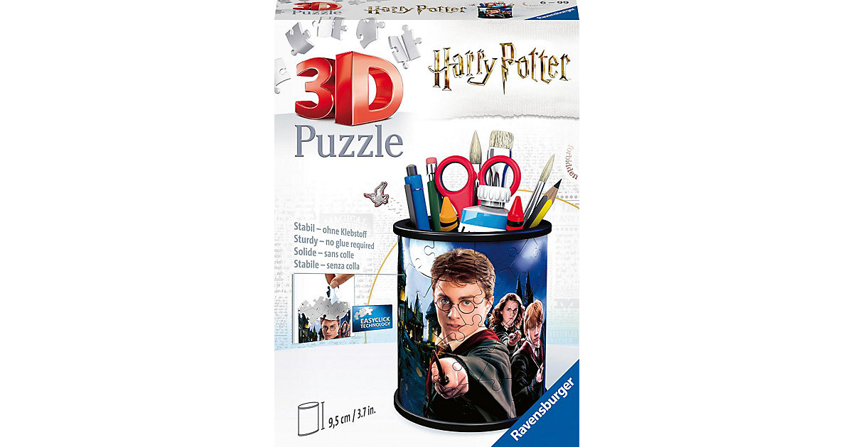 3D-Puzzle Utensilo, Ø8 x 9,5 cm, 54 Teile, Harry Potter von Ravensburger