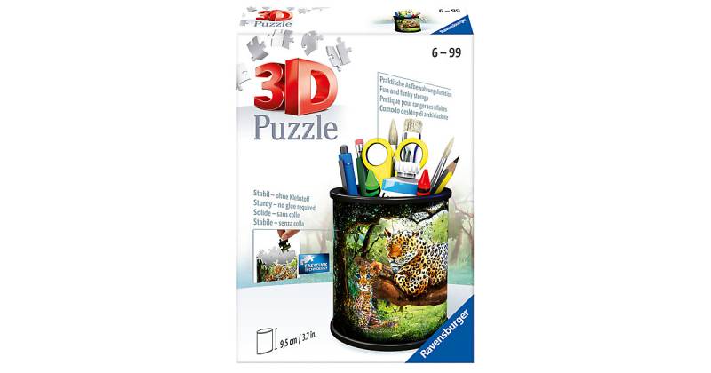 3D-Puzzle Utensilo - Raubkatzen, 54 Teile von Ravensburger