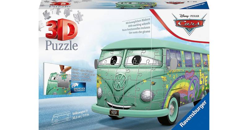 3D-Puzzle Volkswagen T1 Cars Fillmor, 162 Teile von Ravensburger