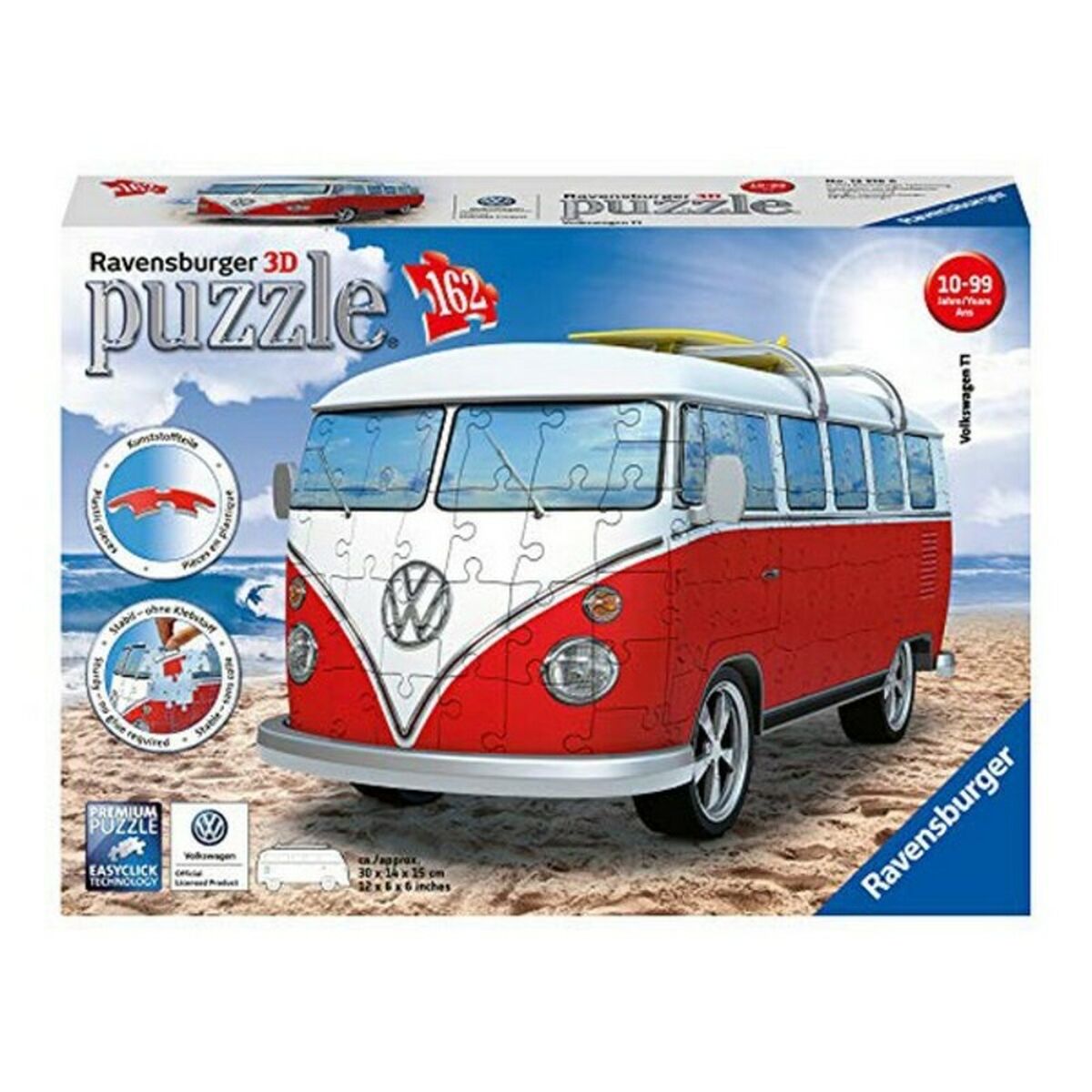 3D Puzzle Volkswagen Van Ravensburger 12516 162 Stücke 3D Puzzle Volkswagen Van Ravensburger 12516 162 Stücke von Ravensburger