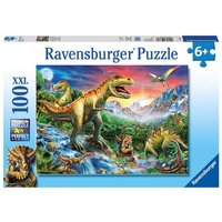 Puzzle Ravensburger Bei den Dinosauriern XXL 100 Teile von Ravensburger Verlag GmbH