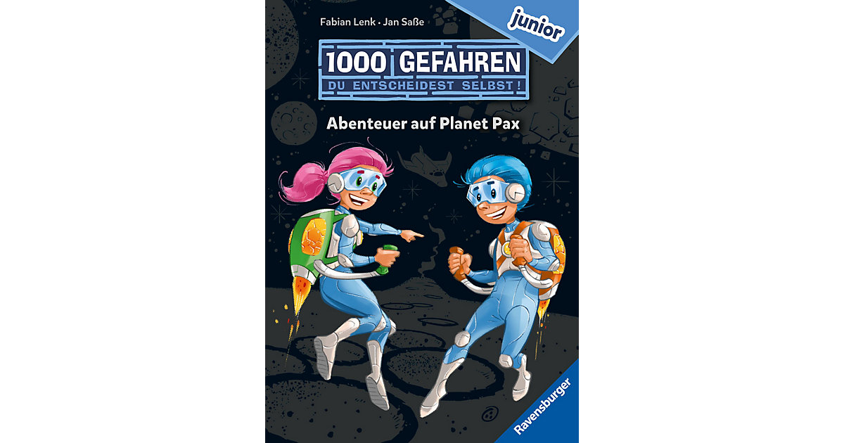 Buch - "1000 Gefahren junior - Abenteuer auf Planet Pax (Erstlesebuch mit ""Entscheide selbst""-Prinzip Kinder ab 7 Jahren)"  Kinder von Ravensburger
