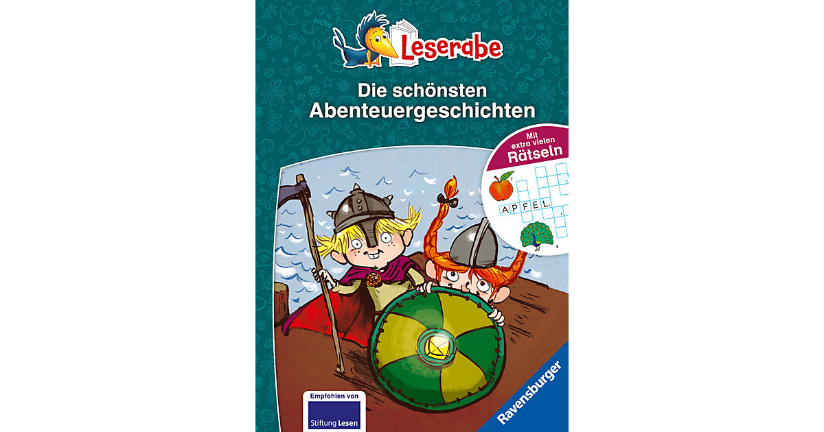 Buch - Die schönsten Abenteuergeschichten mit extra vielen Rätseln - Leserabe ab 1. Klasse - Erstlesebuch Kinder ab 6 Jahren Kinder Buch - Die schönsten Abenteuergeschichten mit extra vielen Rätseln - Leserabe ab 1. Klasse - Erstlesebuch Kinder ab 6 Jahren Kinder von Ravensburger