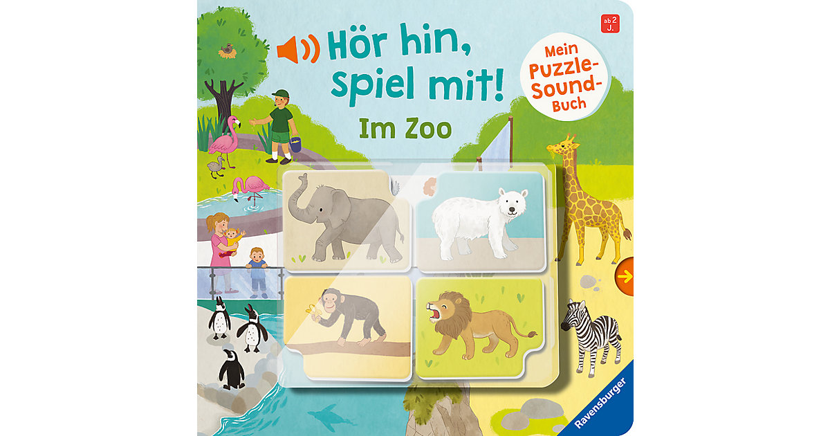 Buch - Hör hin, spiel mit! Mein Puzzle-Soundbuch: Im Zoo von Ravensburger