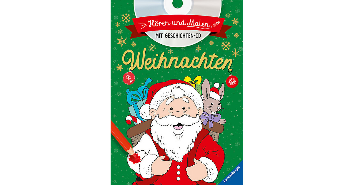 Buch - Mein Malbuch Weihnachten, m. Audio-CD Buch - Mein Malbuch Weihnachten, m. Audio-CD von Ravensburger