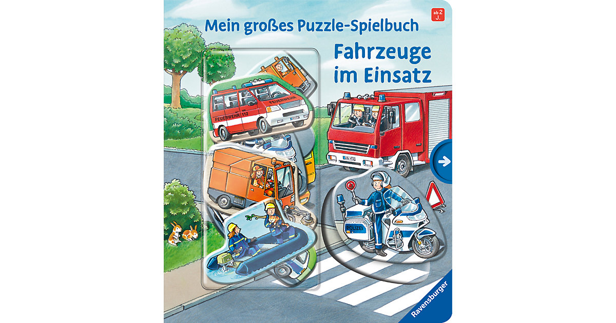 Buch - Mein großes Puzzle-Spielbuch: Fahrzeuge im Einsatz von Ravensburger