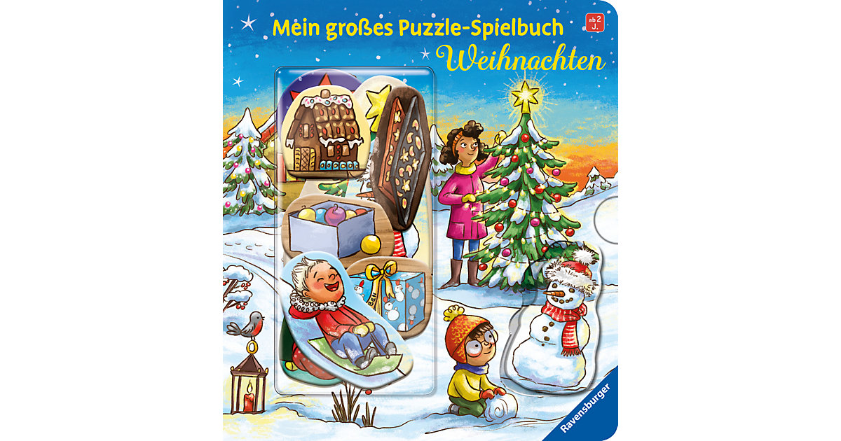 Buch - Mein großes Puzzle-Spielbuch: Weihnachten von Ravensburger