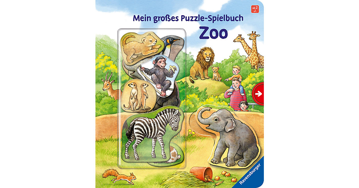 Buch - Mein großes Puzzle-Spielbuch: Zoo von Ravensburger