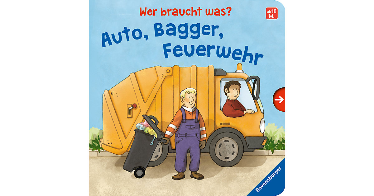 Buch - Wer braucht was? Auto, Bagger, Feuerwehr von Ravensburger