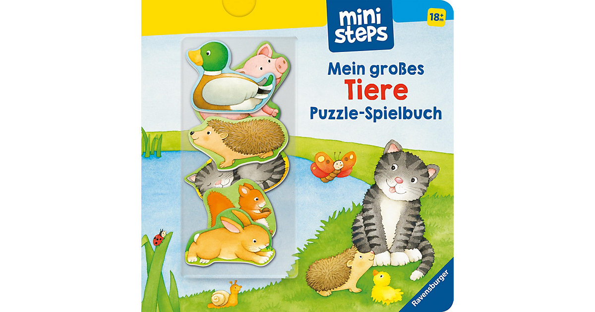 Buch - ministeps: Mein großes Tiere Puzzle-Spielbuch von Ravensburger