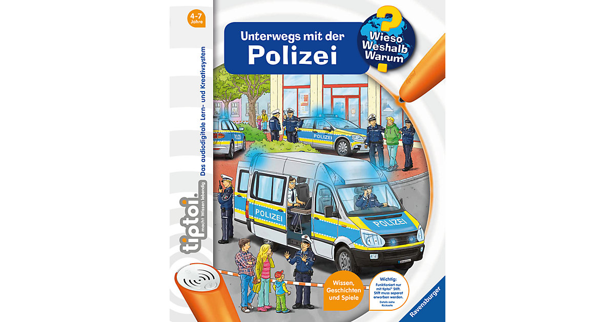 Buch - tiptoi®: Unterwegs mit der Polizei von Ravensburger