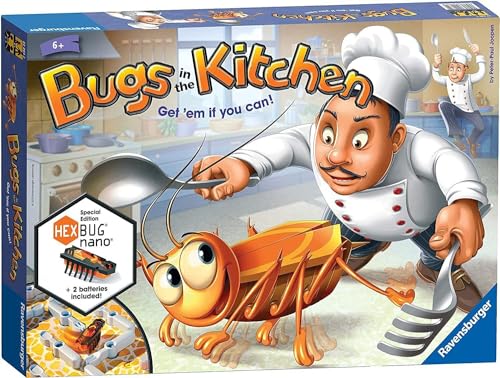 Ravensburger Bugs in The Kitchen Board Game for Kids Age 6 Years and Up - 2 to 4 Players - Catch The Hexbug Nano! von Ravensburger
