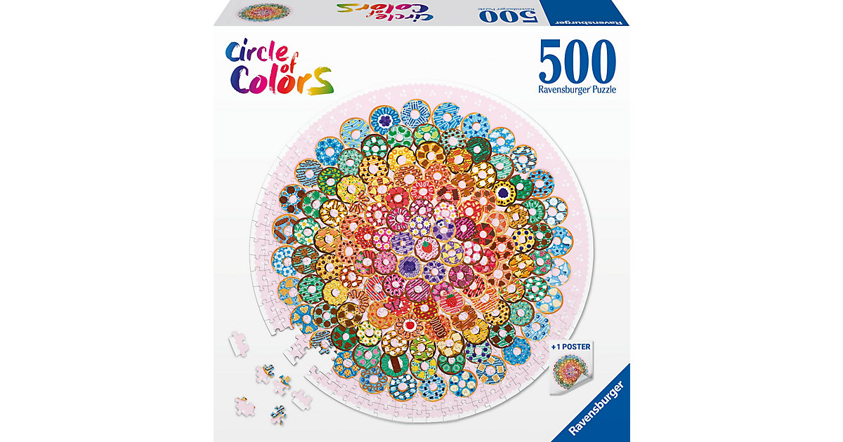 Circle of Colors Puzzle Donuts, 500 Teile von Ravensburger