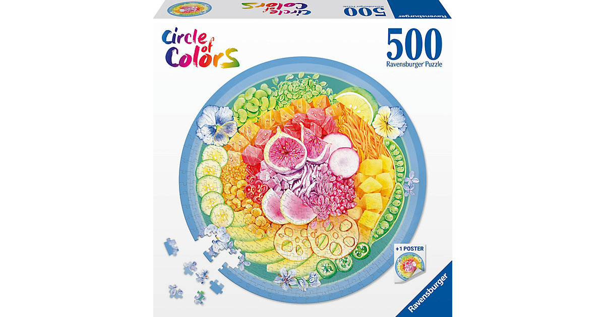 Circle of Colors Puzzle Poke Bowl, 500 Teile von Ravensburger