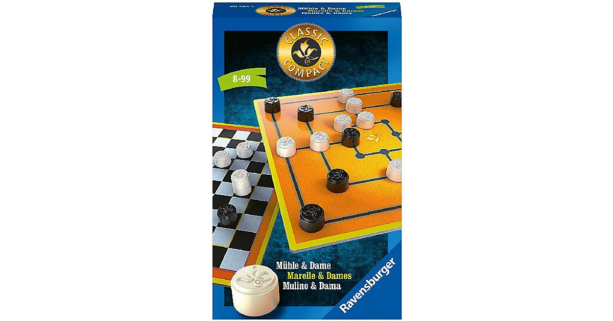 Classic Compact: Mühle und Dame Classic Compact: Mühle und Dame von Ravensburger