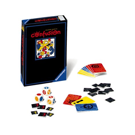 Confusion. Reaktionsspiel. Für 2-5 Spieler ab 10 Jahren. Spieldauer: 15 Minuten. Confusion. Reaktionsspiel. Für 2-5 Spieler ab 10 Jahren. Spieldauer: 15 Minuten. von Ravensburger