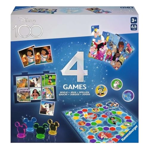 Disney 100 4-in-1 - Bordspel (6013411) von Ravensburger