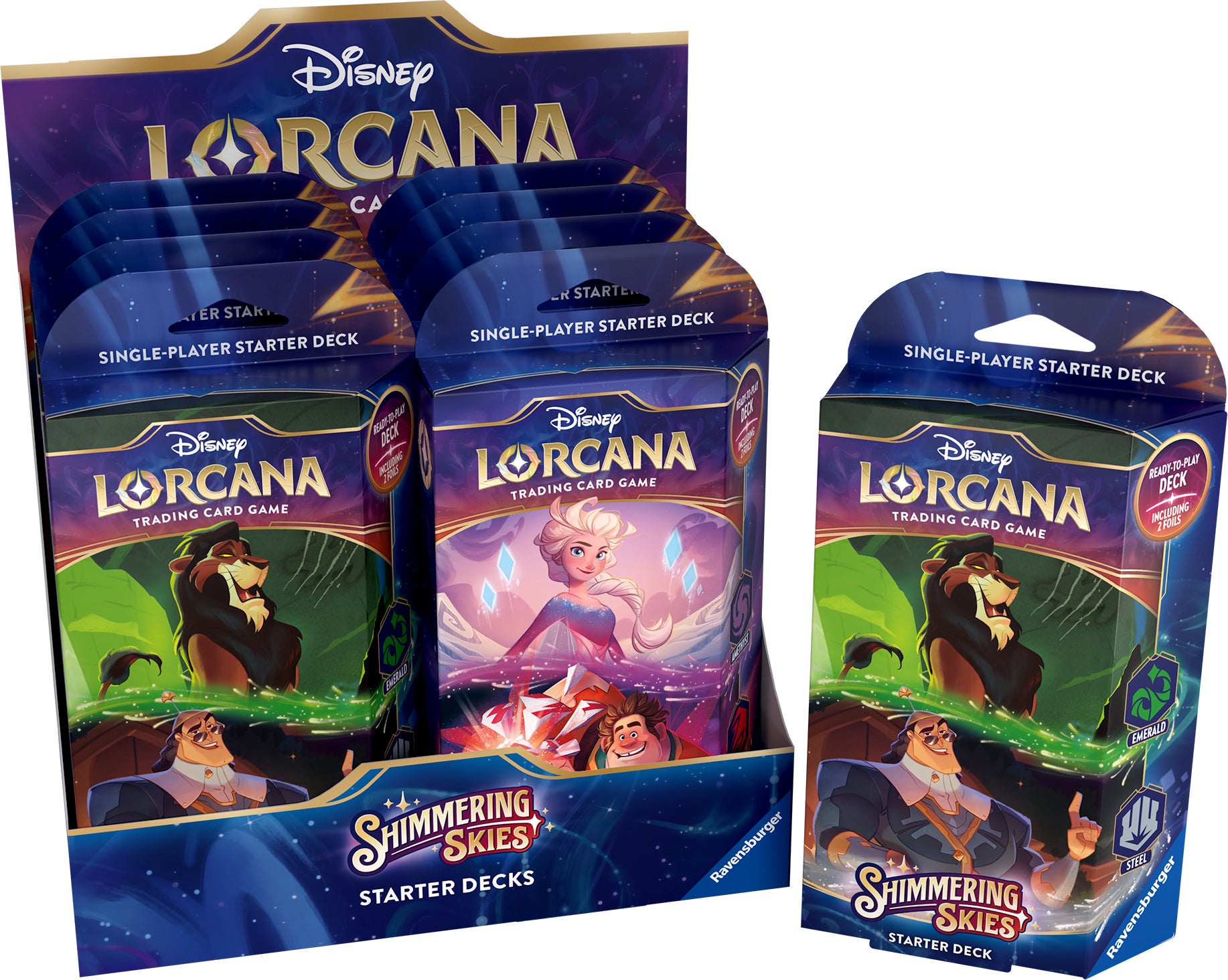 Disney Lorcana Shimmering Skies Starter Decks Spielkartenset 8er-Pack Disney Lorcana Shimmering Skies Starter Decks Spielkartenset 8er-Pack von Ravensburger