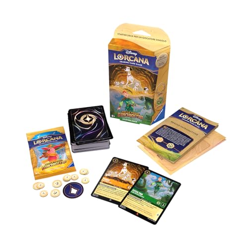 Disney Lorcana TCG: In Tintenerden Starter Deck Amber & Smaragd, ab 8 Jahren von Ravensburger