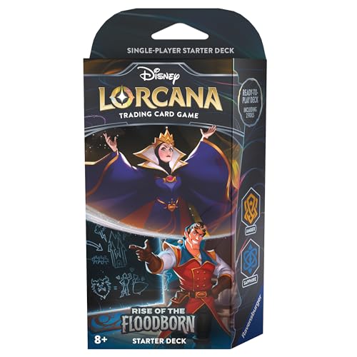 Disney Lorcana Trading Card Game: Aufstieg der Flutgestalten - Starter Deck Bernstein und Saphir (Englisch) von Ravensburger