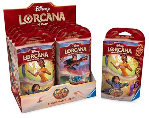 Disney Lorcana: Reign of Jafar - Starter Deck Display mit 8 Starter Decks (Englisch) von Ravensburger